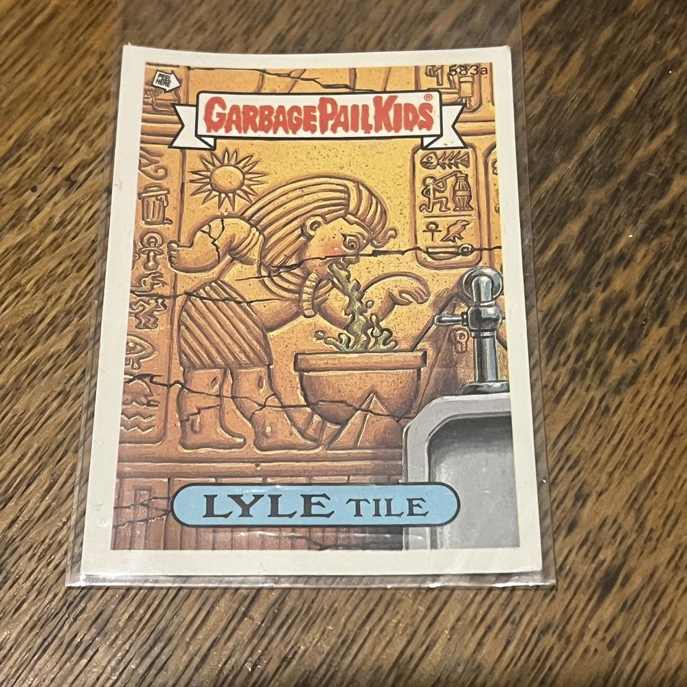 Vintage 1988 Garbage Pail Kids Series 15 Lyle Tile 583A Topps Trading Card NM